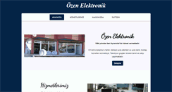 Desktop Screenshot of ozenelektronik.net