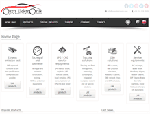 Tablet Screenshot of ozenelektronik.com
